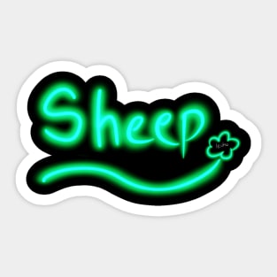 Glow Sheep Sticker